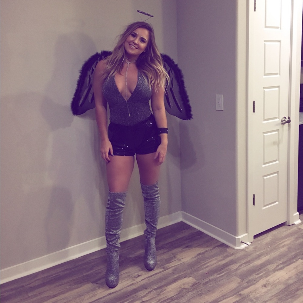 🕷Dark Angel Halloween Complete Costume🦇